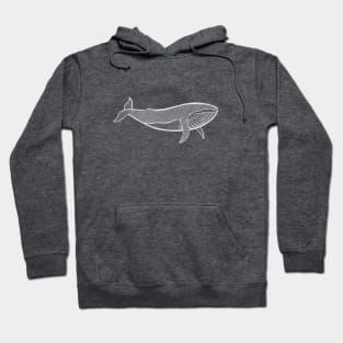 Humpback Whale - hand drawn marine animal design Hoodie